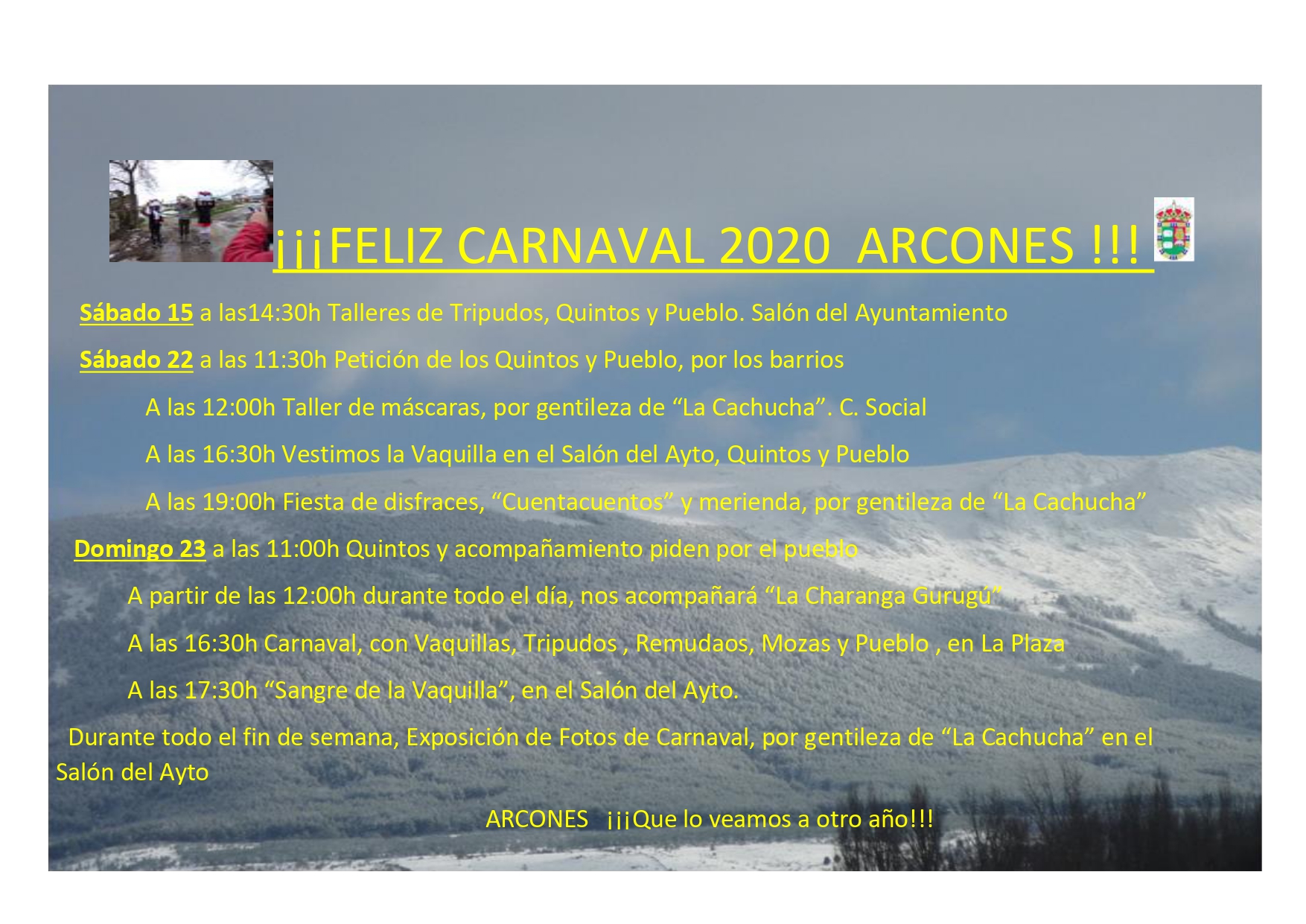 Carnaval 2020 en Arcones
