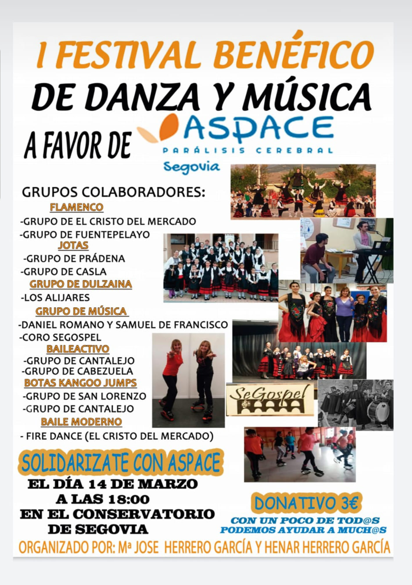 I Festival Benéfico de Danza y Música a favor de ASPACE Segovia