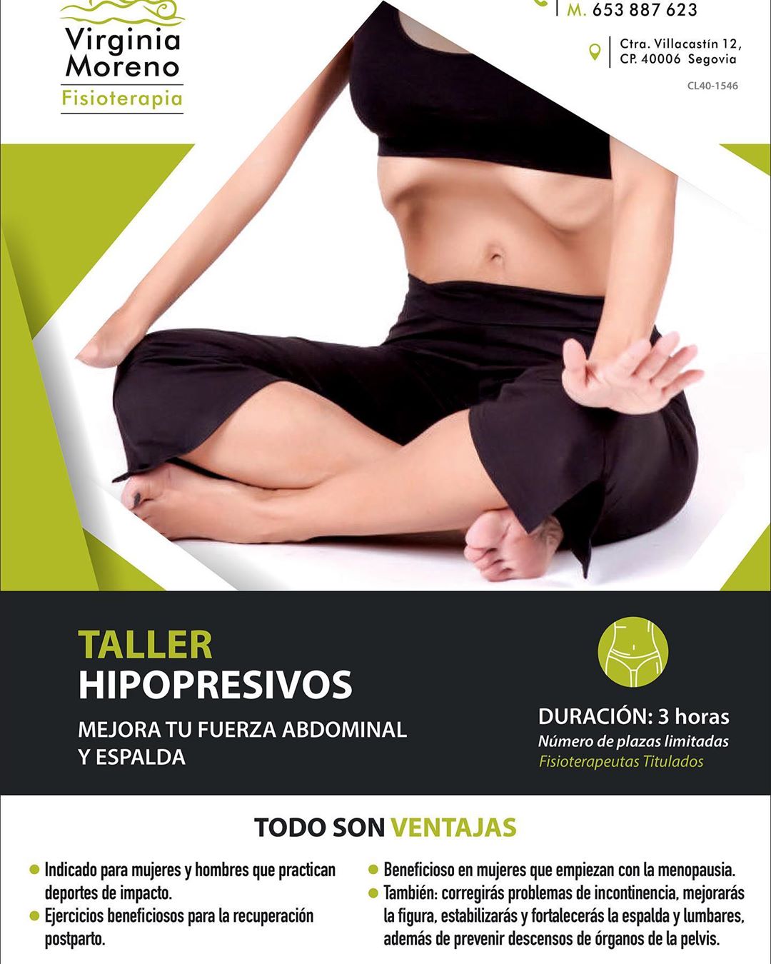 Taller Hipopresivos de Virginia Moreno Fisioterapia