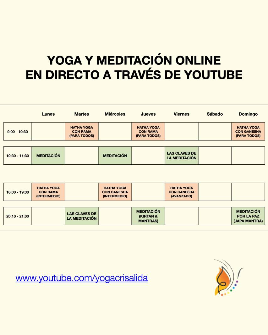 Meditación en directo desde Crisalida (evento en YouTube) Segovia 2020