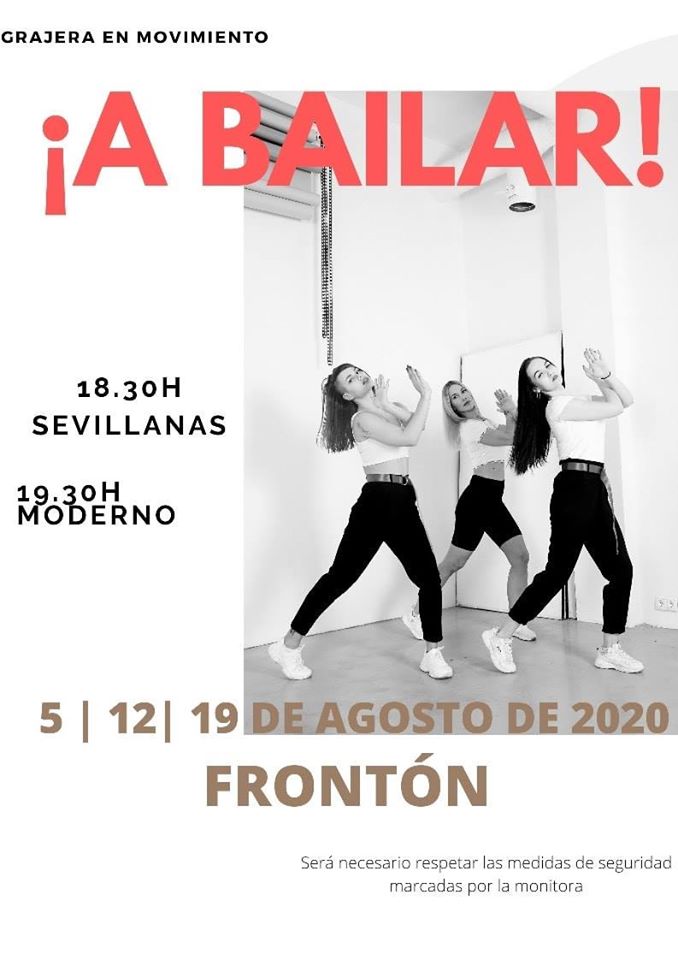 A Bailar en Grajera, los días 5, 12 y 19 de Agosto, en el Frontón!! 